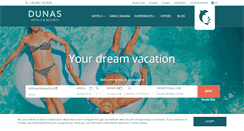 Desktop Screenshot of hotelesdunas.com